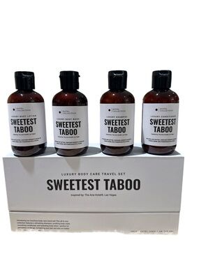 Sweetest Taboo Luxury Body Care Travel Set - Brown Bottles